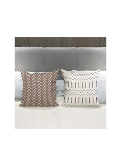 The Bros Throw Pillow Covers, 4 Pcs 45x45cm Decorative Outdoor Linen Fabric Pillow Case, Modern Sofa Throw Pillow Cover, Soft Cushion Case for Sofa, Couch, Bedroom, Living Room (Khaki)  - Image 5
