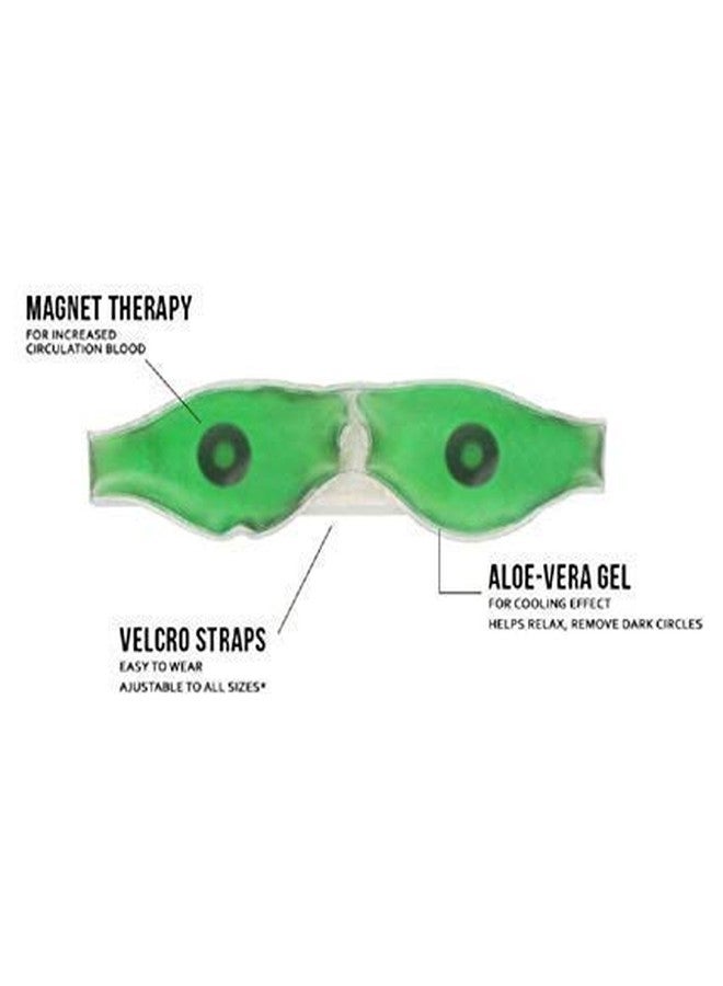 NEEV ENTERPRISE Aqua Cooling Gel Relaxing Eye Mask for Dark Circles, Dry Eyes, Cooling Eyes, Pain Relief, Redness, Eye Patches, Sleeping Cool Pad Suitable for All Family Members (Pack of 2, Green) - Image 3