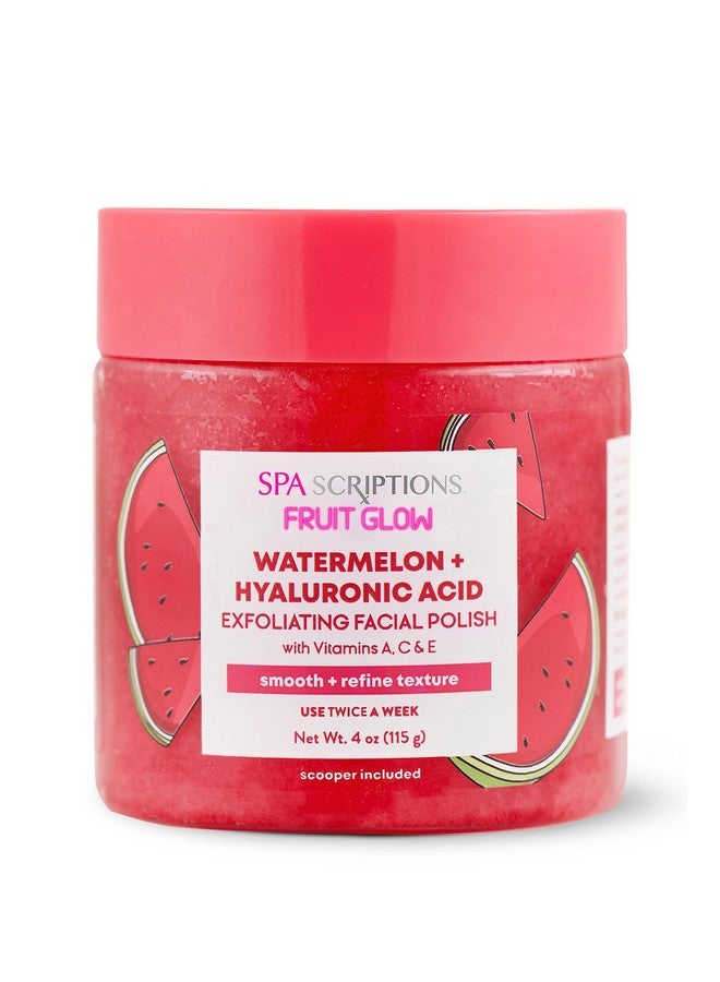 spascriptions Fruit Glow- Watermelon + Hyaluronic Acid Exfoliating Facial Polish With Vitamins A, C & E Infusion 4 Oz - Image 1