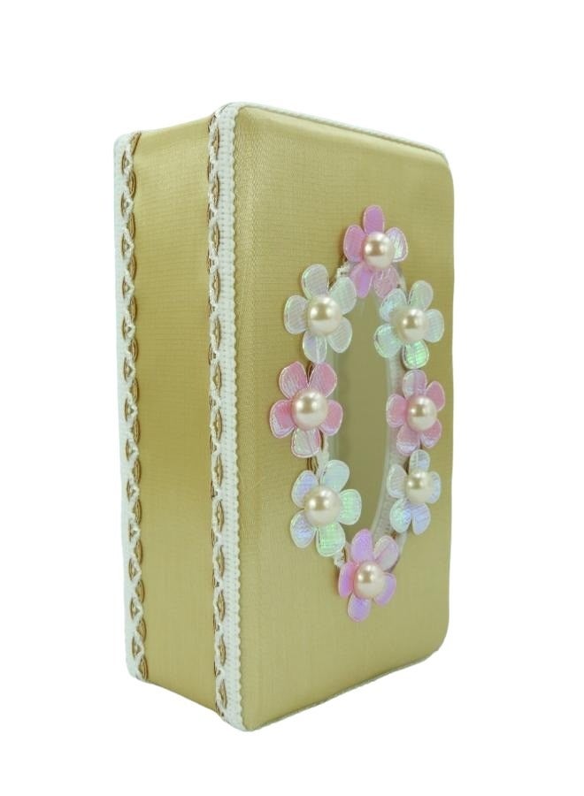 BABAZAM Tissue Box Holder Rectangle Durable Elegant & Stylish Tissue Box Holder for Living Room Office Home Table Décor Yellow 23.5x14x9cm - Image 2