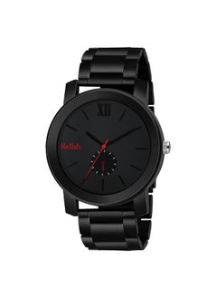 Relish Relish Rubber Analogue Men's Watch(Black Dial Black Colored Strap)  - Image 1