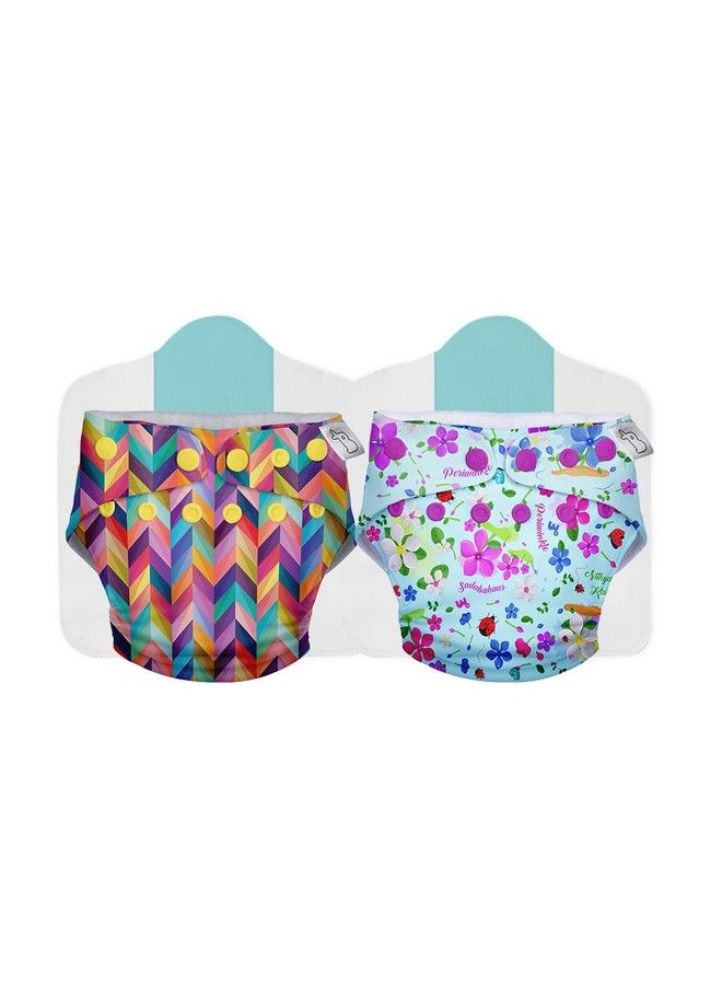 Superbottoms New Uno Freesize Cloth Diaper Set Of 2; Cloth Diaper For Babies 3M To 3Y ; Washable & Reusable Cloth Diaper ; Comes With Cloth Diaper Insert ; 2 Diaper And 2 Organic Cotton Soaker - Image 2