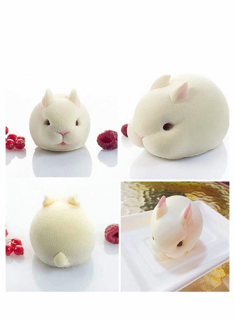 Y&D - 3 Pieces Egg Shape and Bunny Cake Baking Mold, 3D Chocolate Silicone DIY Candy Mold for Handmade Soap Pastry Gummy Mousse French Dessert Decoration - Image 1