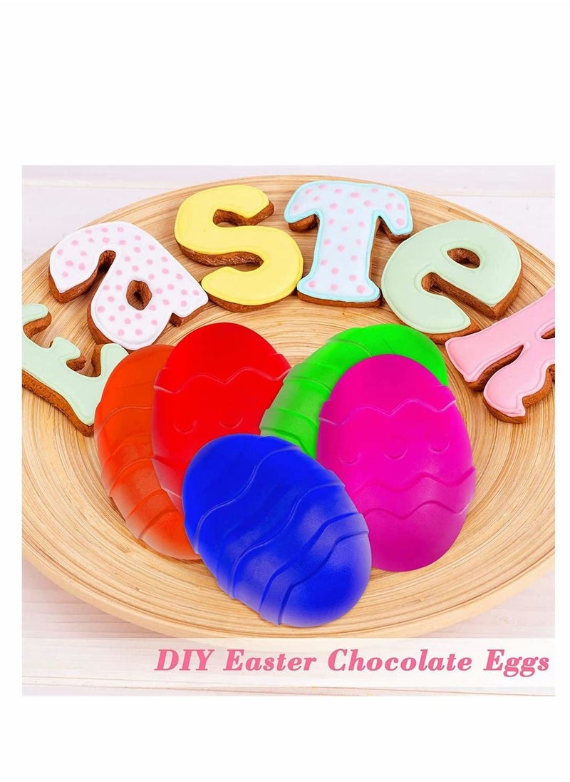 Y&D - 3 Pieces Egg Shape and Bunny Cake Baking Mold, 3D Chocolate Silicone DIY Candy Mold for Handmade Soap Pastry Gummy Mousse French Dessert Decoration - Image 1