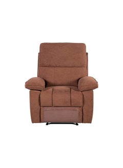 DANUBE HOME Mendoza 1 Seater Fabric Recliner Relaxing Chair Modern Design One Seat Sofas Comfortable Living Room Furniture L 94 x W 95 x H 103 cm Brown  - Image 2