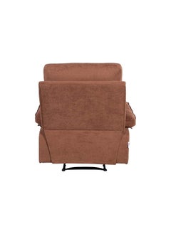 DANUBE HOME Mendoza 1 Seater Fabric Recliner Relaxing Chair Modern Design One Seat Sofas Comfortable Living Room Furniture L 94 x W 95 x H 103 cm Brown  - Image 5