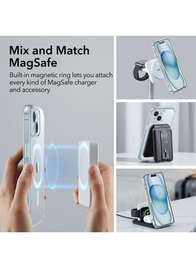 ESR ESR for iPhone 15 Plus Case, Compatible with MagSafe, Military-Grade Protection, Yellowing Resistant, Scratch-Resistant Back, Magnetic Phone Case for iPhone 15 Plus, Classic Series, Clear Blue  - Image 3