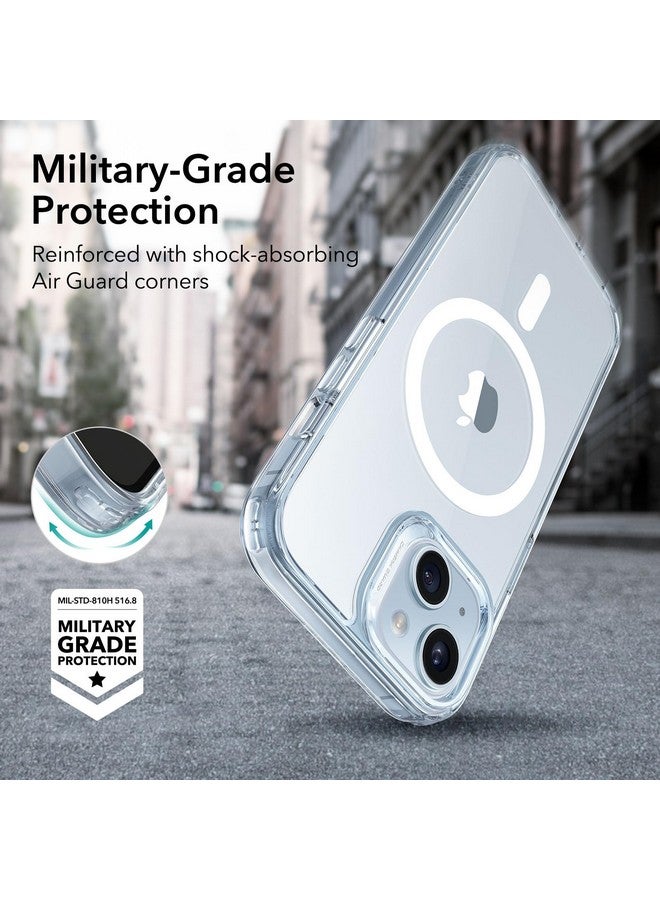 ESR ESR for iPhone 15 Plus Case, Compatible with MagSafe, Military-Grade Protection, Yellowing Resistant, Scratch-Resistant Back, Magnetic Phone Case for iPhone 15 Plus, Classic Series, Clear Blue  - Image 4