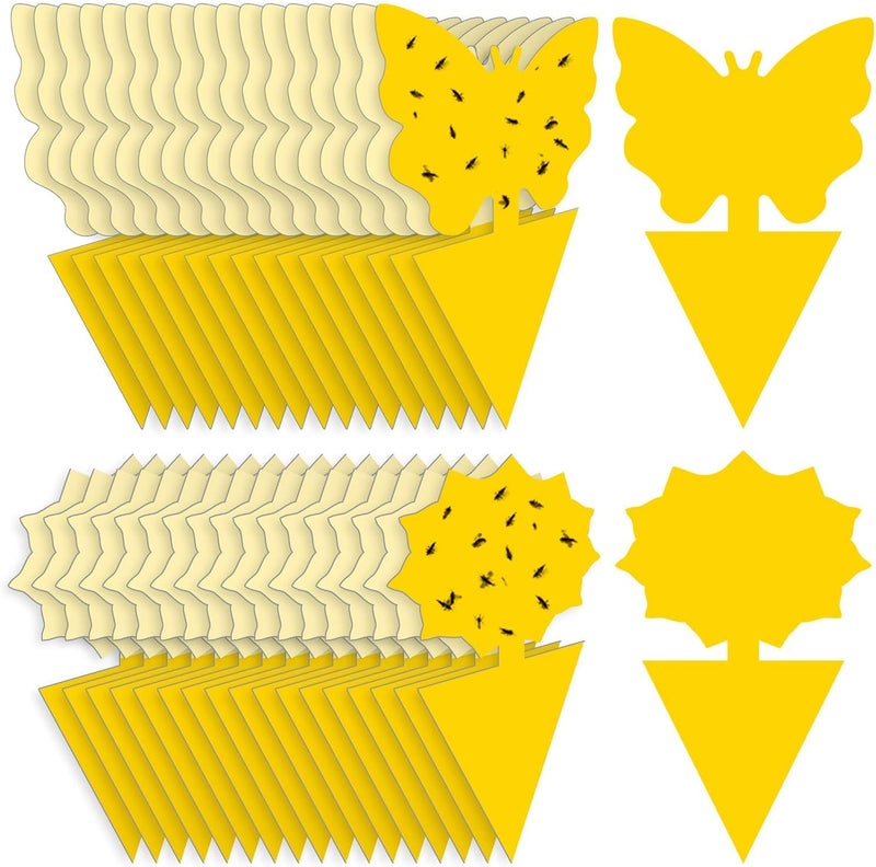 Mosqueda Fruit Fly Traps Fungus Gnat Traps Yellow Sticky Bug Traps 36 Pack No Harm and Odorless for Indoor Outdoor Use Protect The Plant - Image 1