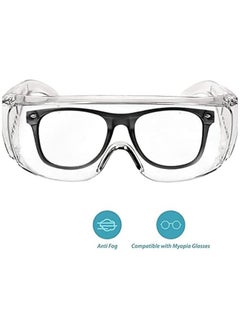 Arabest Anti Fog Safety Glasses, 3 Pcs Safety Goggles over Eyeglasses, Anti Dust Impact, Scratch Resistant Splash Proof Chemical Clear Lens Wrap Around, Eye Protection, for Nurses Workers Architect Etc  - Image 2