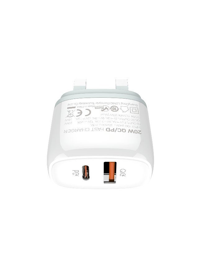 USB C Plug 20W Ultra-Compact Dual-Port USB C Charger - Image 4