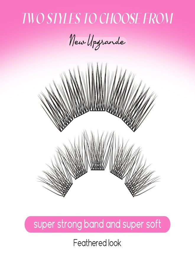 FADLASH Lash Clusters DIY Eyelash Extensions 175 Clusters Lashes D Curl 0.07 Natural Individual Lash Extensions Mixed Tray False Eyelashes Soft & Strong Thin Band DIY at Home (F24+F25-0.07D, 8-16mm) - Image 2