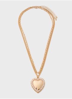 2 Pack Mix Heart Pendant Necklace
