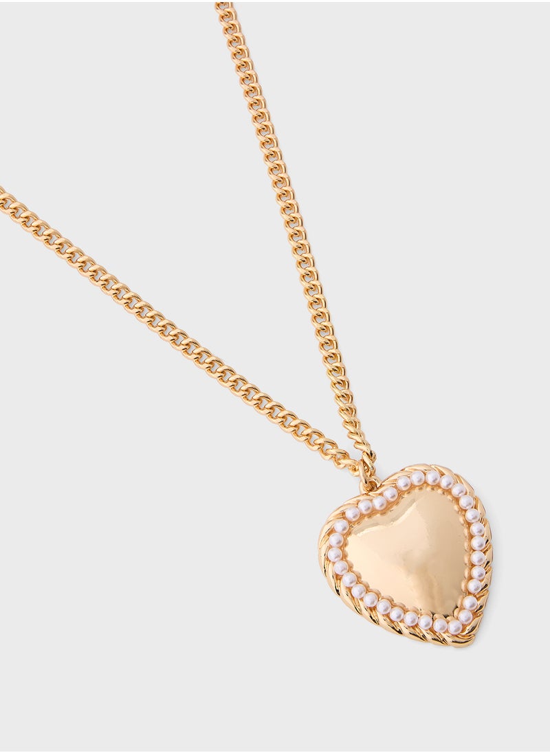 ELLA - 2 Pack Mix Heart Pendant Necklace - Image 1