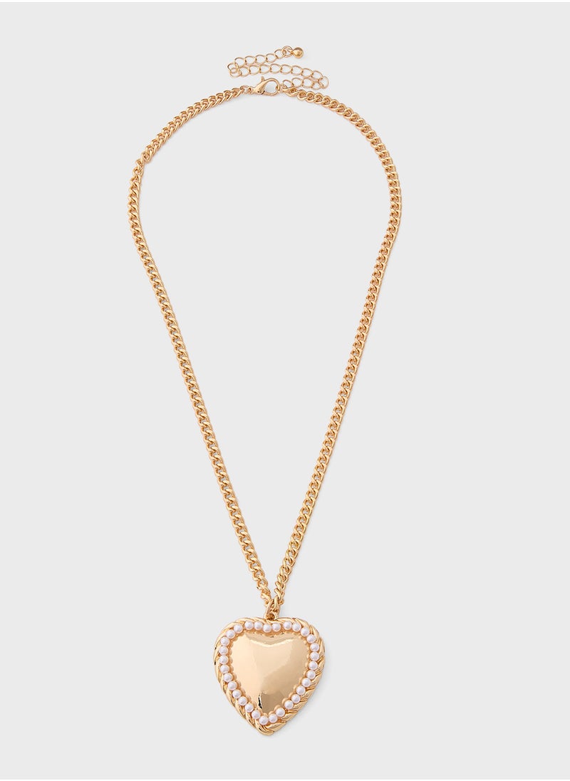 ELLA - 2 Pack Mix Heart Pendant Necklace - Image 1