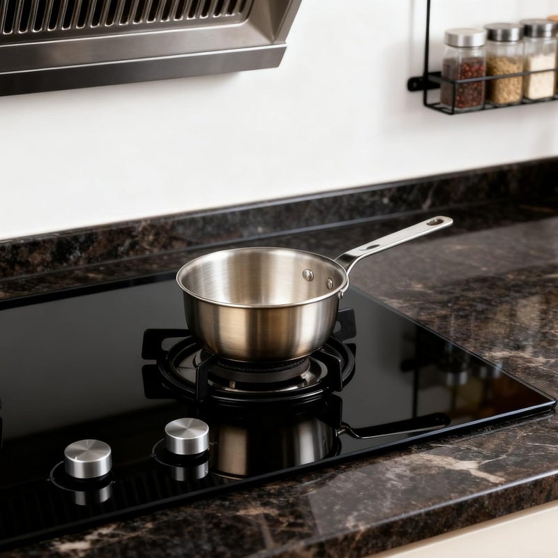 Global standard quality 316 Stainless Steel Omelet Pan with Pour Spout Small Frying Pan for Egg or Butter for Gas Induction Stoves Compact Size for Single Servings in Home Kitchen(S) Flat working surface Shock rubber edge Tiered purchase options Transit damage minimized design Storage transit efficiency build Easy store & transit build Various fittings Long term storage compatible Cross product combo compatible Trendy versatile build Shop & home all-space compatible Assorted natural tone picks Fine detail Reliable durability Custom sizing alternatives Practical design alternatives Trusted all-purpose quality Gulf popular simple design Natural tone color options Global production standard crafted Adjustable build Multi-color available build User friendly optimized build Labor saving optimized design - Image 3