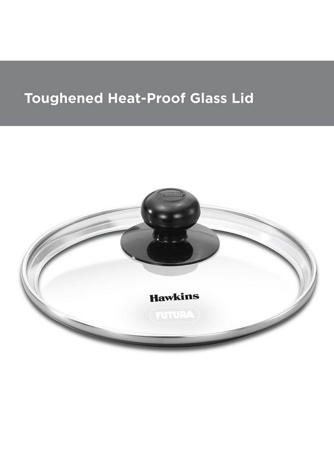 Hawkins Futura 16 cm Frying Pan, Non Stick Fry Pan with Glass Lid, Induction Omelette Pan, Small Frying Pan, Black (INF16G) - Image 4