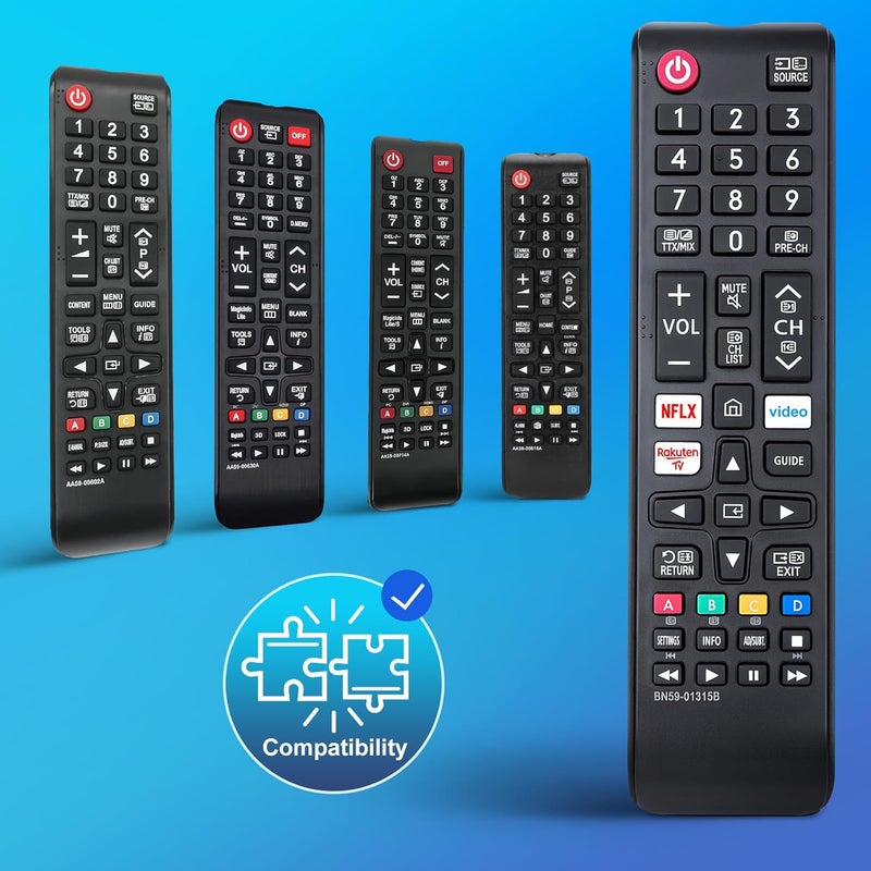 LOUTOC BN59-01315B-for-Samsung-Smart-TV-Remote-Control, Universal Replacement for Samsung 4K UHD HDR Crystal QLED UE Series Quantum TVs - Image 4