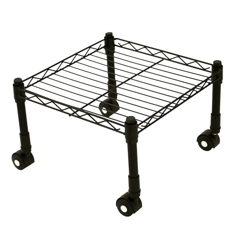 STORACK Metal Wire Shelf, Single Layer Storage Rack | Plant/Pot Stand for Garden | Plant Stand for Indoor Black (Small Pack of 1) Floor Mount Free Standing Shelf - Image 2