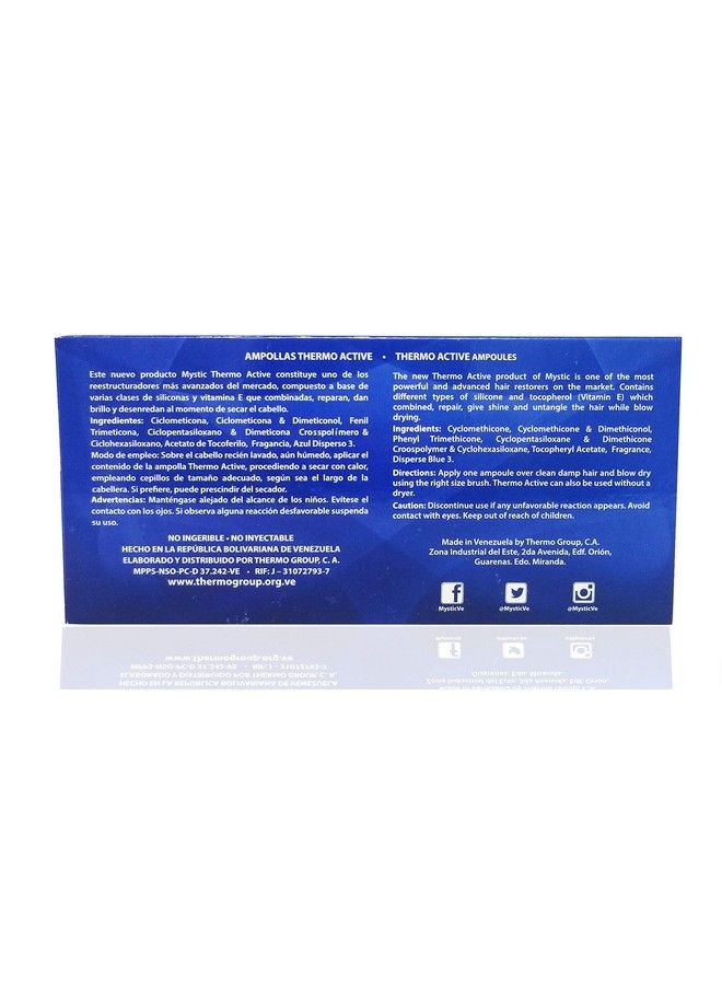 Kleravitex Mystic Thermo Active Hair Ampoule Exceptional Shine And Softness With Silicones And Vitamin E (Tocopherol) (Pack Of 7) - Image 3