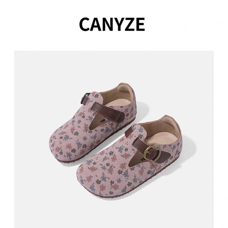 Canyze Girls Small Leather Shoes 2024 Autumn New Pastoral Style Princess Shoes Sweet Cute Children'S Shoes - Image 1