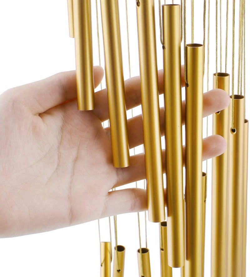 Dwiza Enterprise Large Memorial Feng Shui/Vastu Wind Chimes for Home, Office, Indoor & Outdoor Decoration | Elegant 15 Aluminum Alloy Tuned Tubes for Positive Vibrations Energy Flow - Image 5