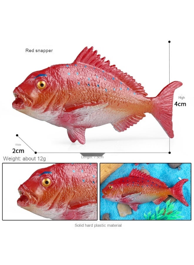 NIBEMINENT Kids Realistic Big Mouth Bass Fish Model Toy