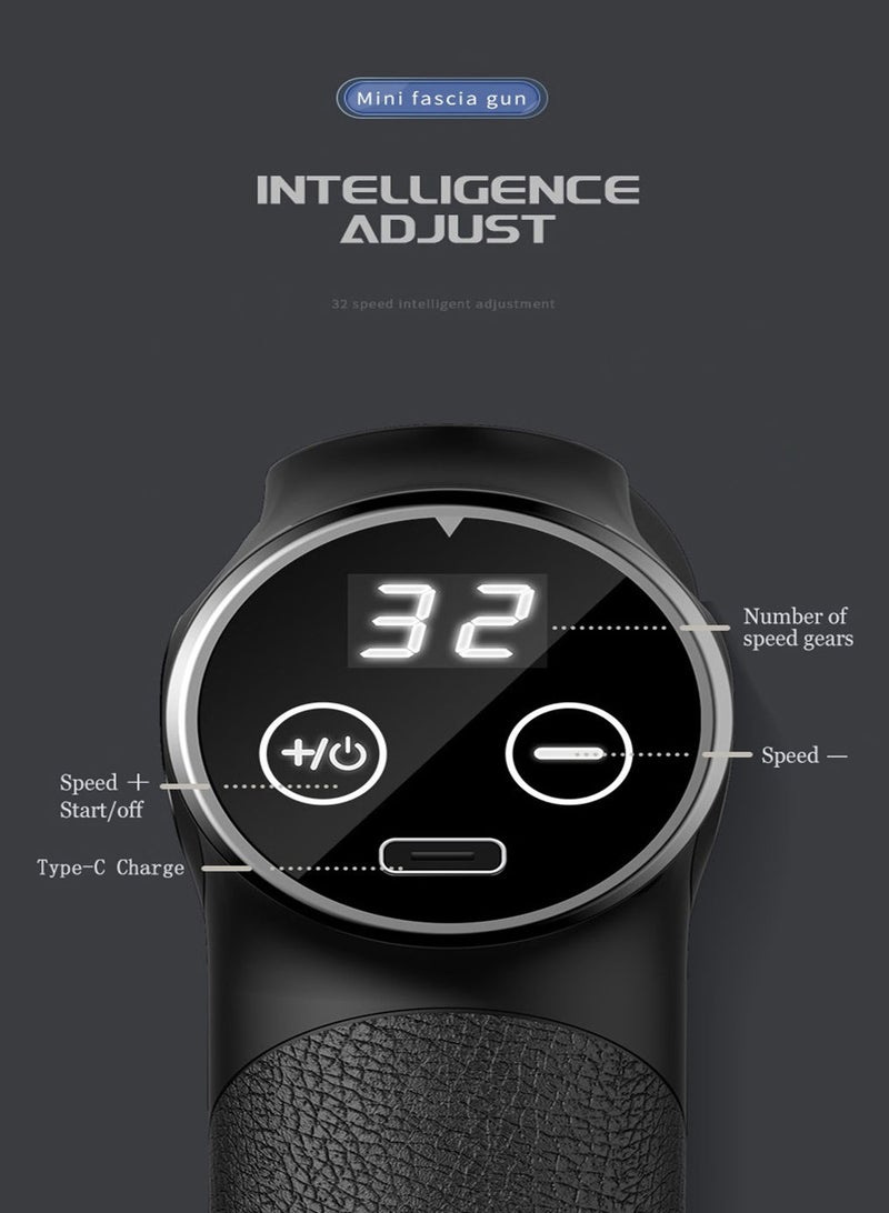 ارواق Electric Massage Gun 32 Speed Levels Slimming Body Neck Back Foot Leg Shoulder Massager Muscle Fascia Gun Percussion Massagers - Image 2