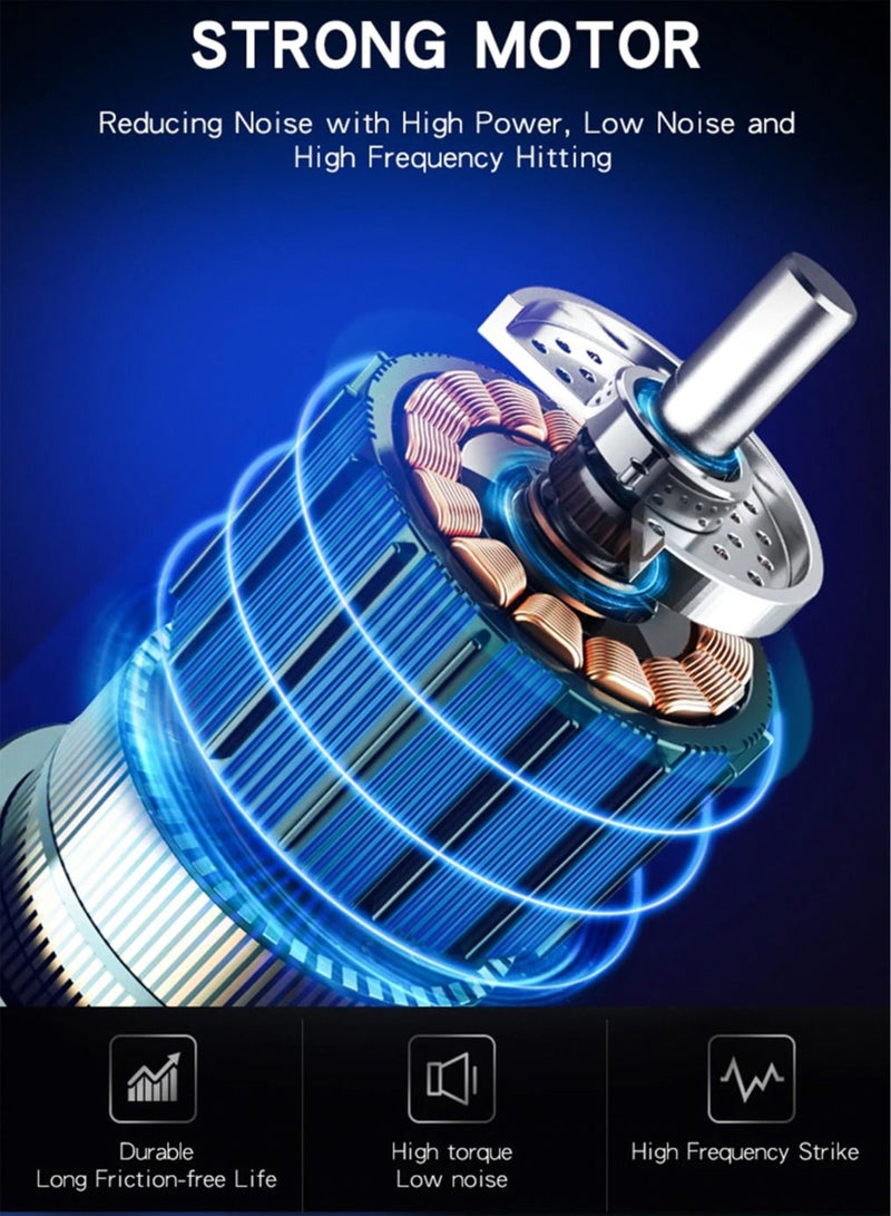 ارواق Electric Massage Gun 32 Speed Levels Slimming Body Neck Back Foot Leg Shoulder Massager Muscle Fascia Gun Percussion Massagers - Image 4