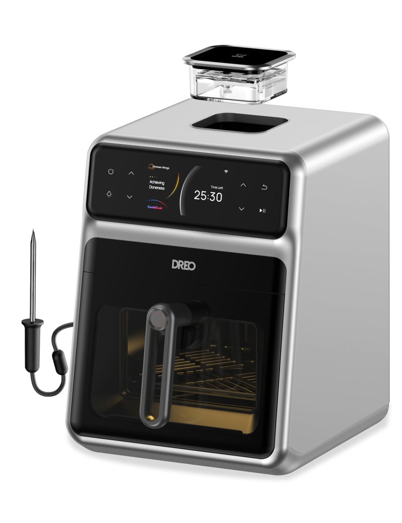 Dreo ChefMaker Combi Fryer, Cook like a pro with just the press of a button, Smart Air Fryer Cooker with Cook probe, Water Atomizer, 3 professional cooking modes, 6 QT - Image 1