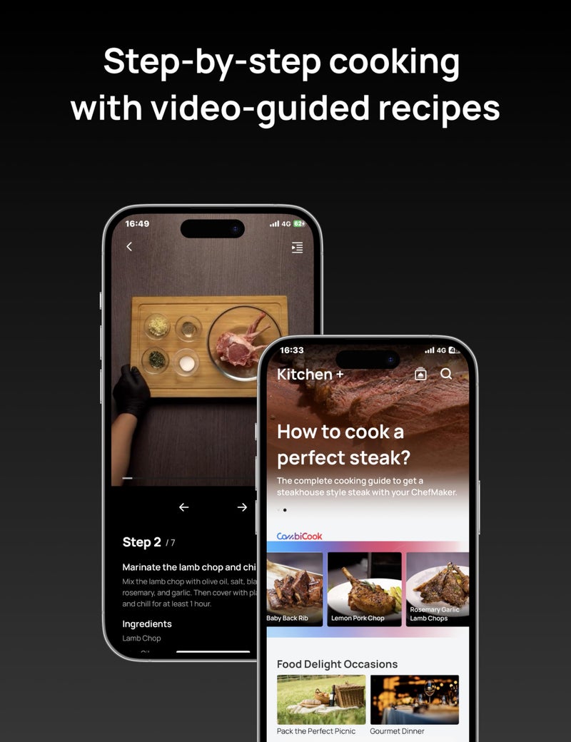Dreo ChefMaker Combi Fryer, Cook like a pro with just the press of a button, Smart Air Fryer Cooker with Cook probe, Water Atomizer, 3 professional cooking modes, 6 QT - Image 4