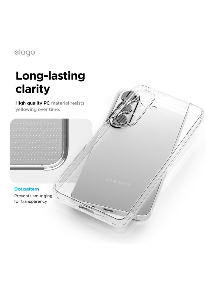 Elago Hybrid for Samsung Galaxy S26 (2026) Case cover with Shockproof TPU Bumper, PC Back, Slim & Lightweight Protection - Transparent - Image 5