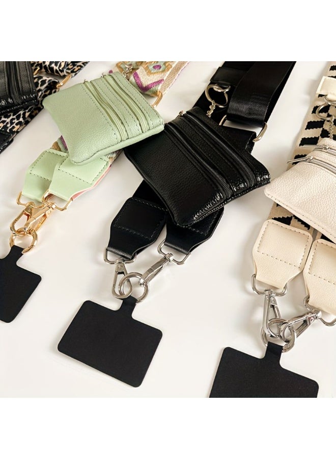 Adjustable Crossbody Phone Strap with Wallet - Detachable Phone Lanyard with Zipper Pouch, Stylish Shoulder Phone Chain Strap for Women - Image 2