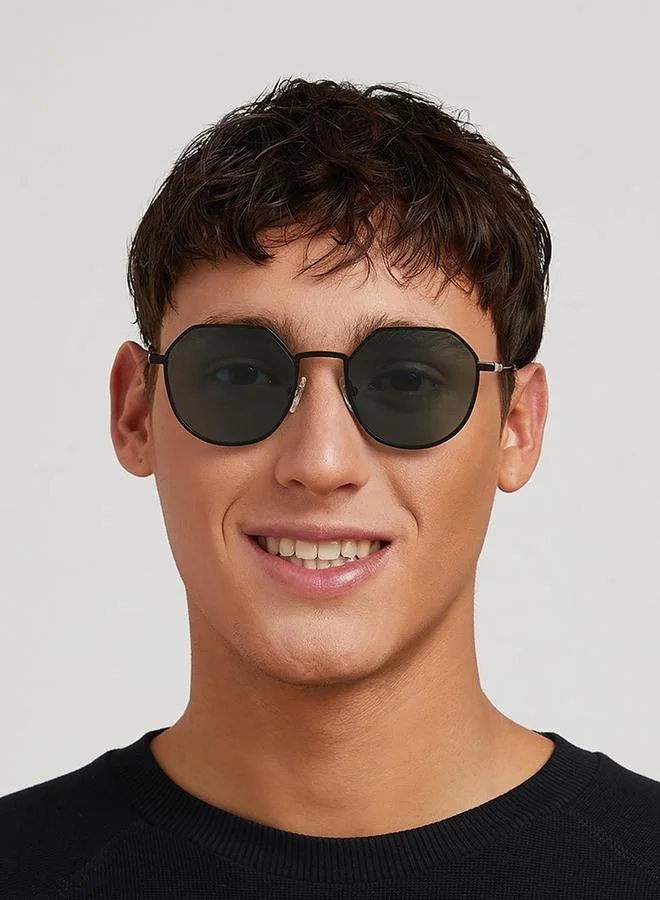 30Sundays 30Sundays Men Turn Up Geometric Sunglasses