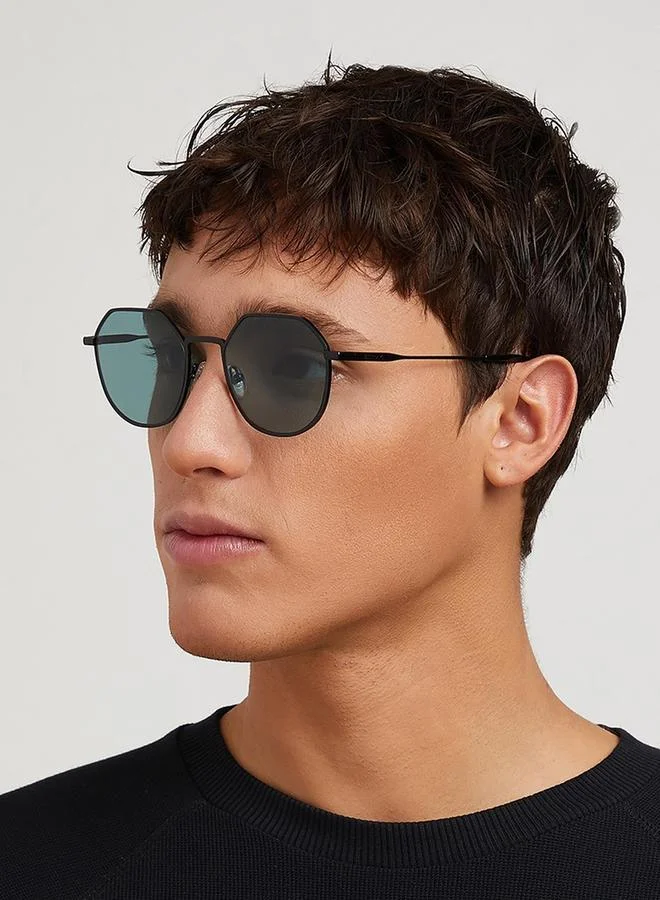 30Sundays 30Sundays Men Turn Up Geometric Sunglasses
