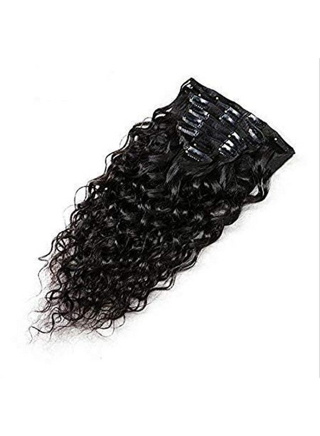 EIAKE Natural Curly Clip In Human Hair Extensions For Black Women Natural Wave Real Human Remy Hair Clip In Extension For African American Natural Hair Extensions Clip Ins (10Inch 1 Waterwave) - Image 5