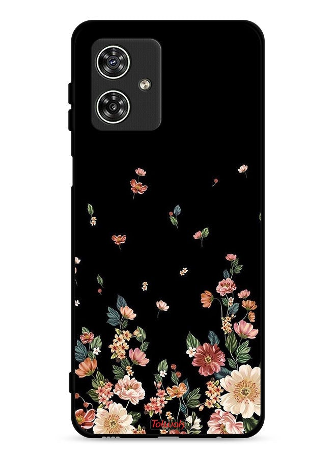 Tolwak Motorola Moto G54 5G Protective Case Cover Small Flowers In Bottom - Image 1