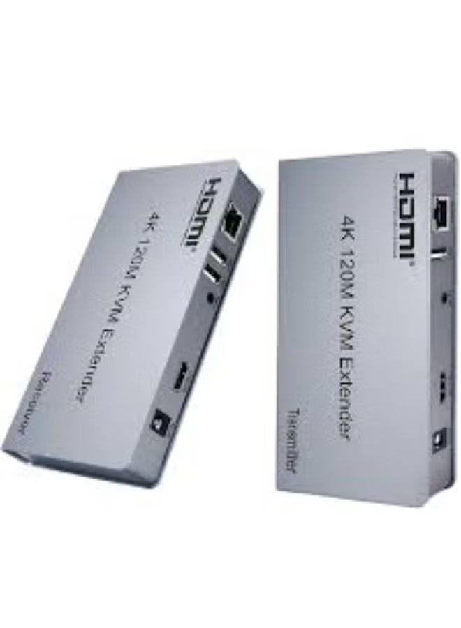 Reacon موسعات KVM HDMI 120M – فيديو 4K عبر الإيثرنت مع دعم لوحة المفاتيح والماوس والشاشة اللمسية للمكتب والمنزل والألعاب - Image 2