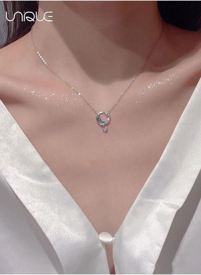 Unique Necklaces - Star and Moon Necklaces - Rhinestone Necklaces - Fashion Simplicity - Gifts for Women  - Image 5