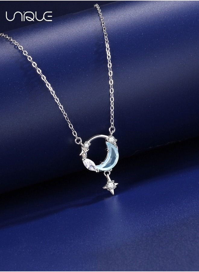 Unique Necklaces - Star and Moon Necklaces - Rhinestone Necklaces - Fashion Simplicity - Gifts for Women  - Image 3