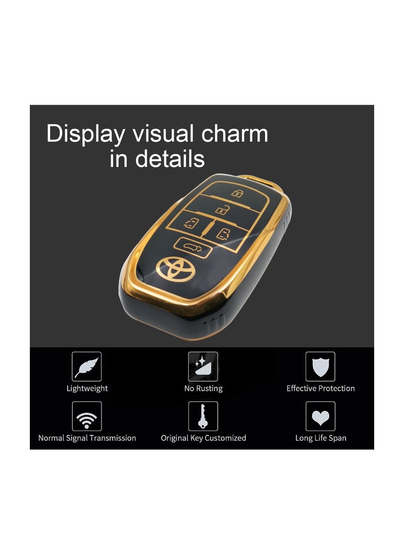 TOYOTA - 5 Button Remote Control Fob Cover Flip Remote Key Shell  for TOYOTA Corolla - Image 1