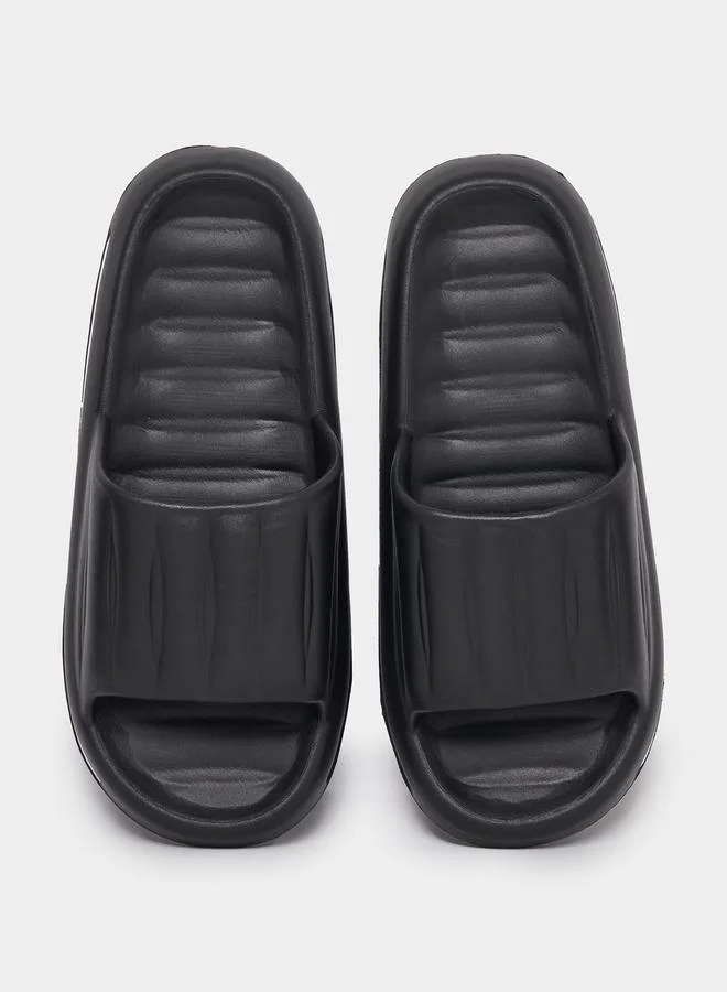 Styli Abstract Design Foam Sole Open Toe Slides