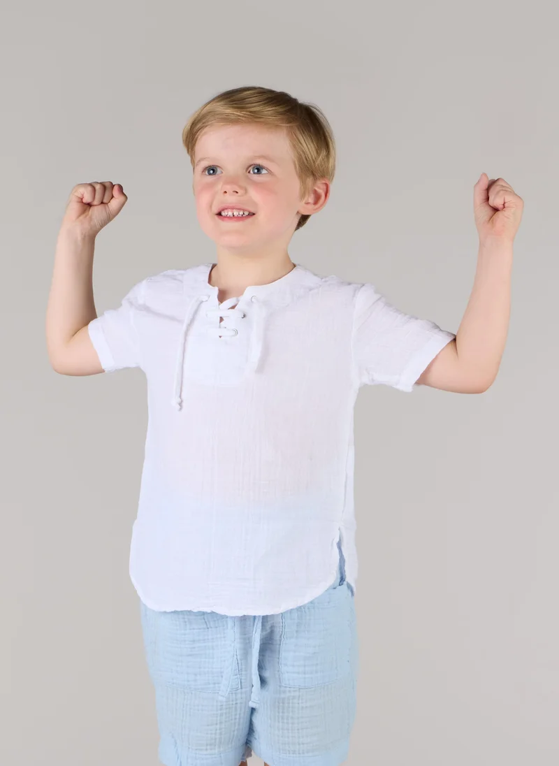 Just Nature String Crew Neck T-Shirt