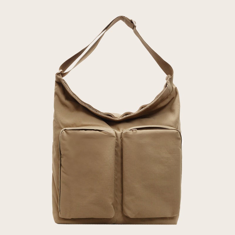 Nylon Cloth Bag Large Capacity Shoulder Bag Student Class Tote Bag New Women'S Bag Portable Fashion Commuter Crossbody Bag - Image 2