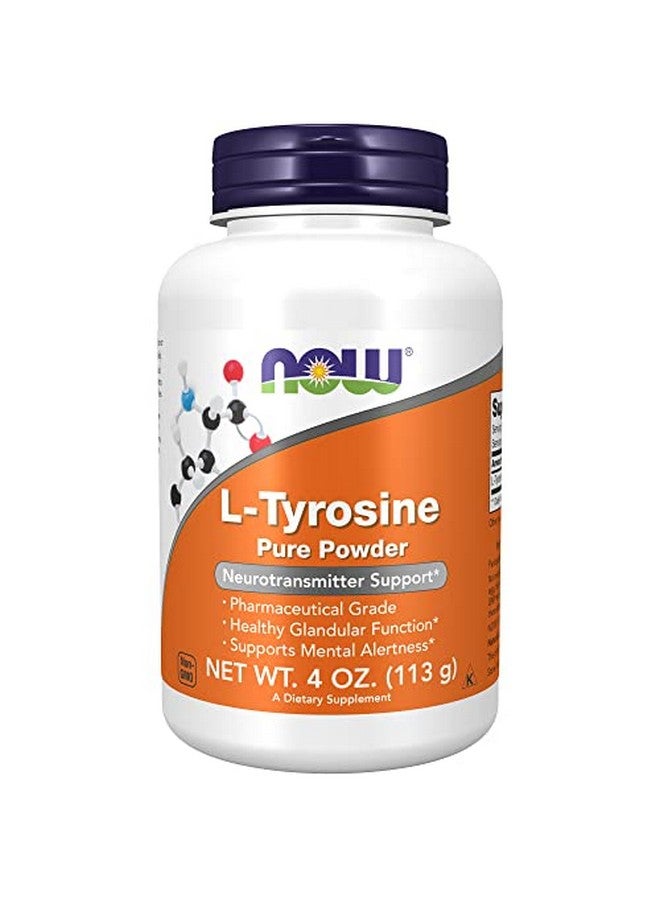now Supplements Ltyrosine Powder Freeform Neurotransmitter Support* Amino Acid 4Ounce - Image 1
