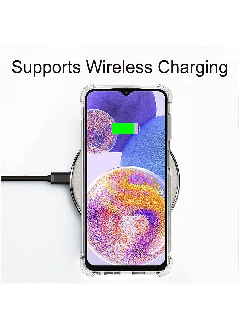 DUSALA Case for Samsung Galaxy A23 Case Cover Clear Back Air Cushion Soft Silicone Shockproof Anti-Scratch Protective Bumper Shell Corner for Samsung Galaxy A23 4G - Image 5