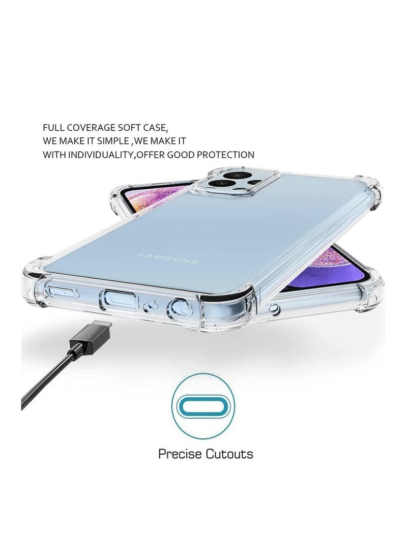 DUSALA Case for Samsung Galaxy A23 Case Cover Clear Back Air Cushion Soft Silicone Shockproof Anti-Scratch Protective Bumper Shell Corner for Samsung Galaxy A23 4G - Image 3