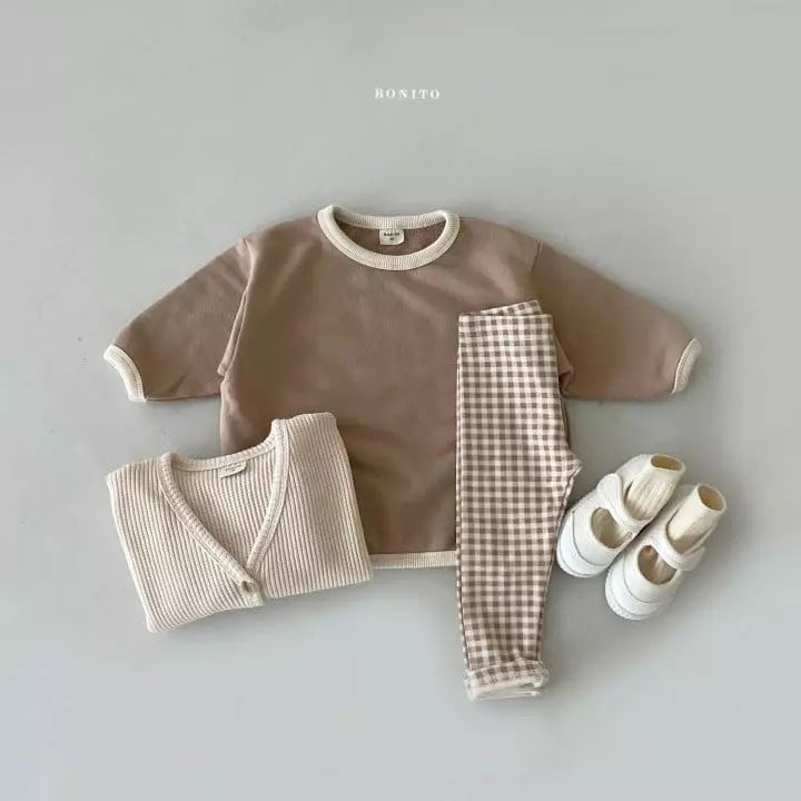 Kids Korean Style Autumn Jacket Apricot (spot)  - Image 1