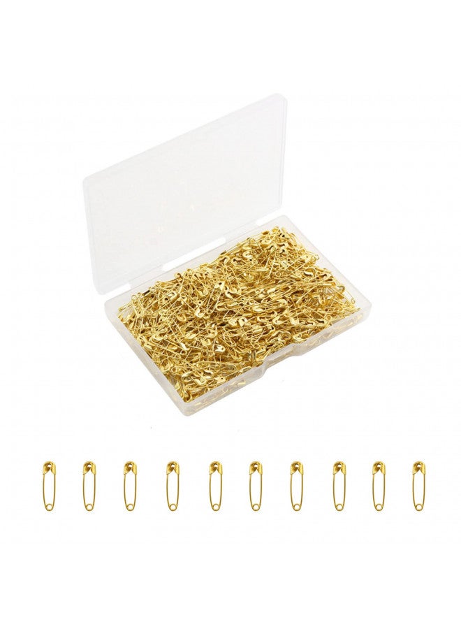 keepsweat Gold Safety Pins,Small Safety Pins for Clothes,19mm Metal Mini Saftey Pin for Tag Art Crafting Sewing Jewelry Making (120Pcs/Box) - Image 1