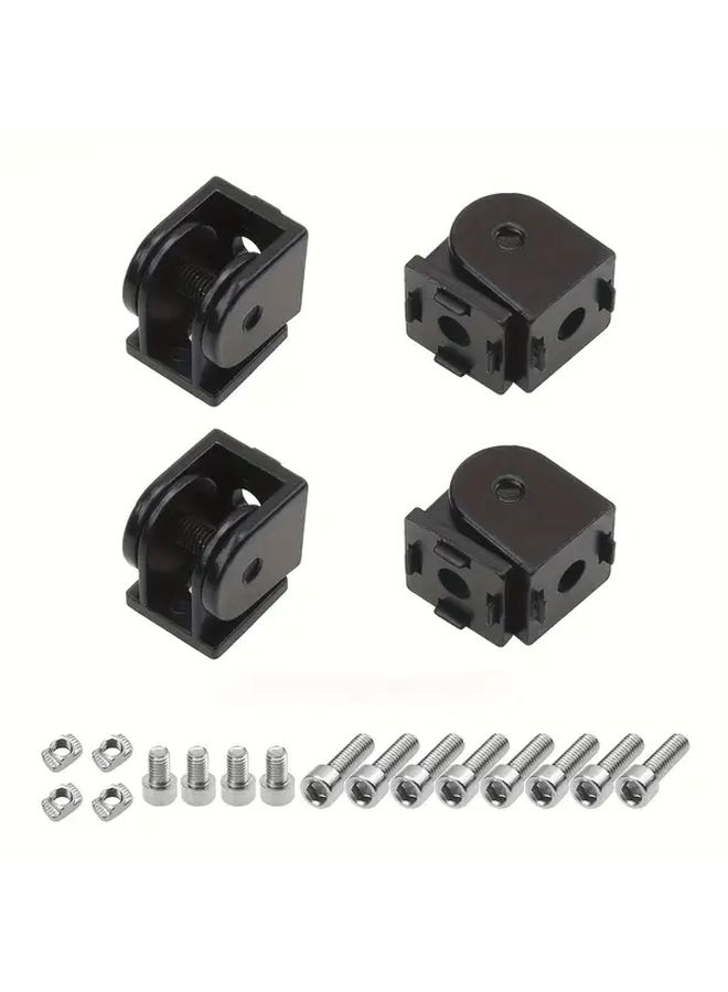 2020 Series Aluminum Extrusion Profile Black Flexible Pivot Joint Connector for 3D Printer Accessories - Image 1